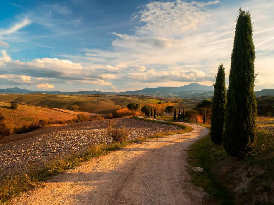 Val d'Orcia in autumn